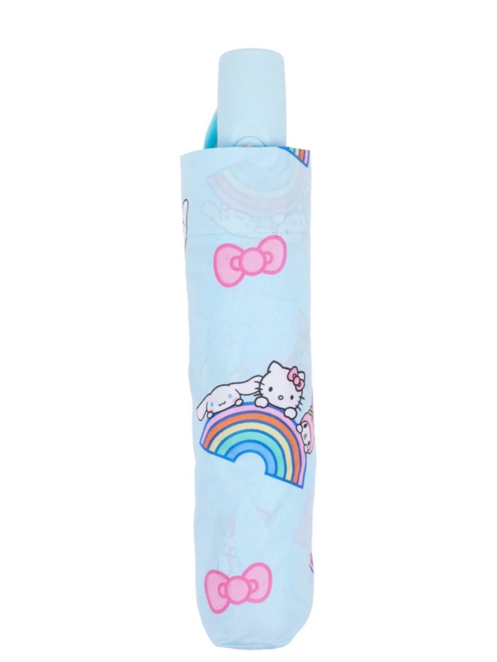 Sanrio Light Blue Hello Kitty Rainbow Foldable Umbrella